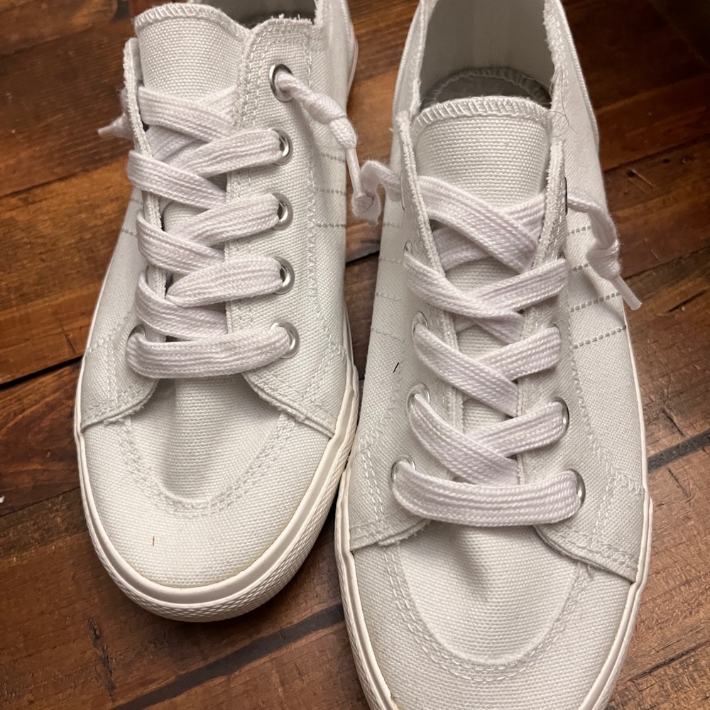 Classic White Canvas Sneakers